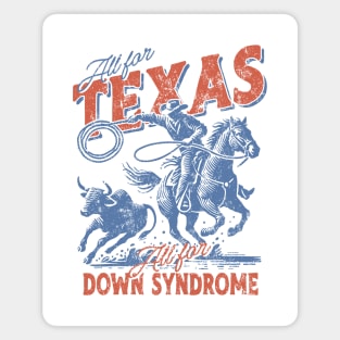 All For Texas Rangers Down Syndrome Shirt Red Texas Rangers Graphic Tee Shirts Rodeo Jake Burger Magnet